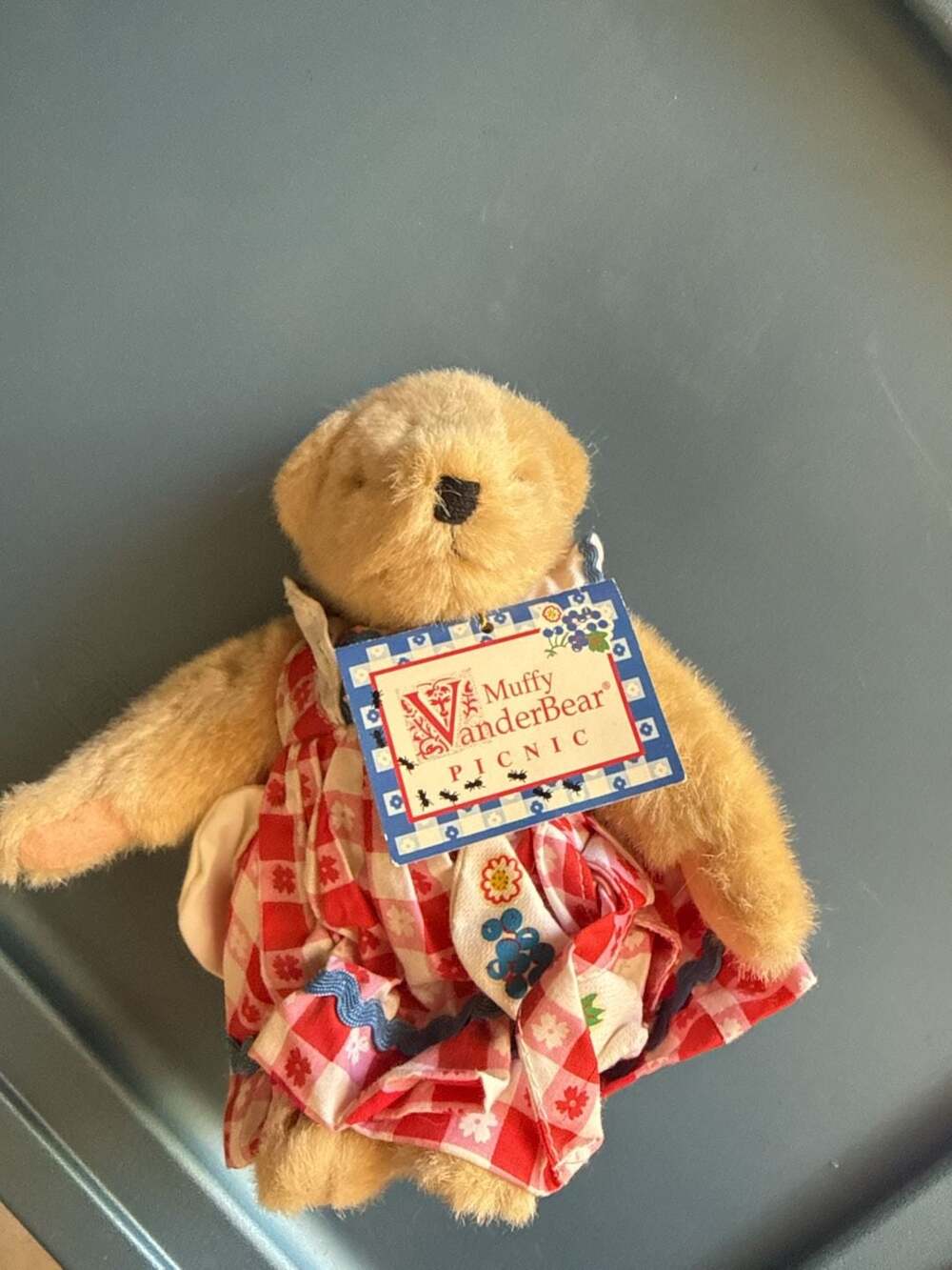 Muffy VanderBear Picnic Teddy Bear with Original Tag